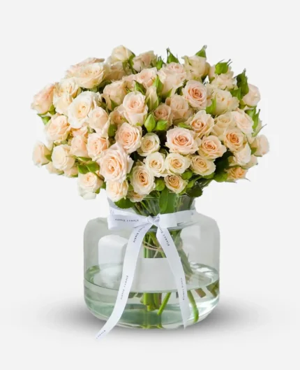 جار گل رز مینیاتوری گلبه ای
