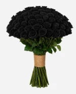 دسته گل رز هلندی مشکی